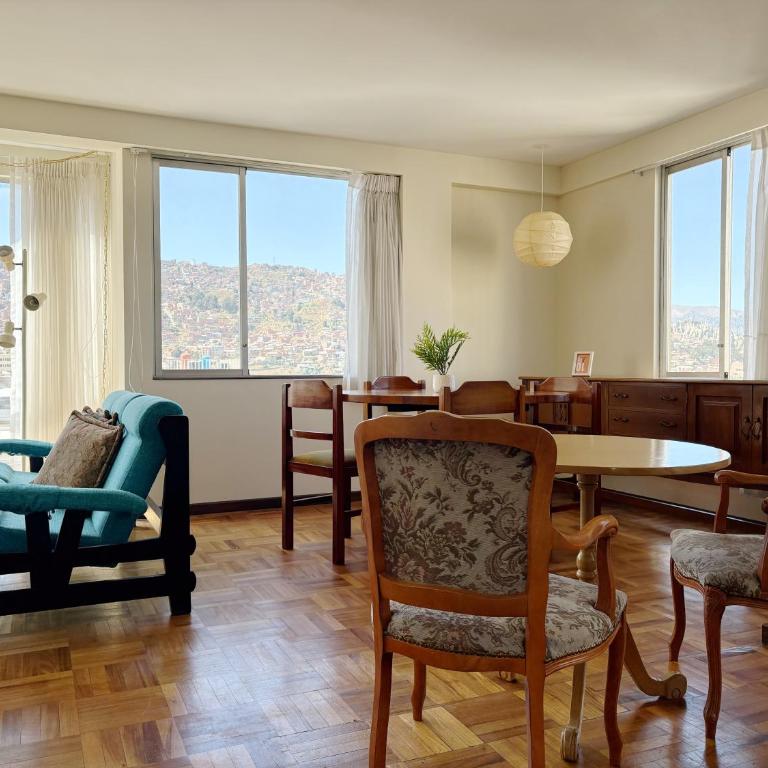 Apartamento con hermosa vista y soleado en Sopocachi - Apartamento de 2 dormitorios con vistas a la ciudad - 4