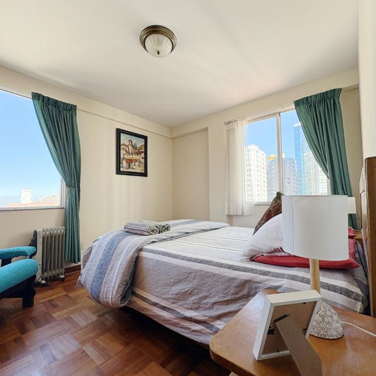 Apartamento con hermosa vista y soleado en Sopocachi - Apartamento de 2 dormitorios con vistas a la ciudad - 16