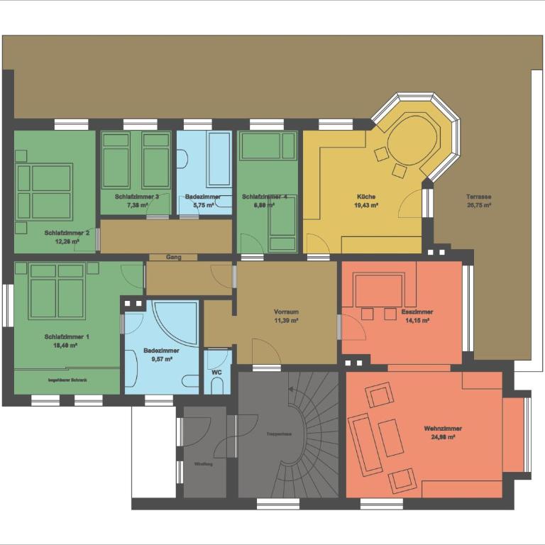 Appartement Seyrling Frajo - Apartment mit Bad - 78
