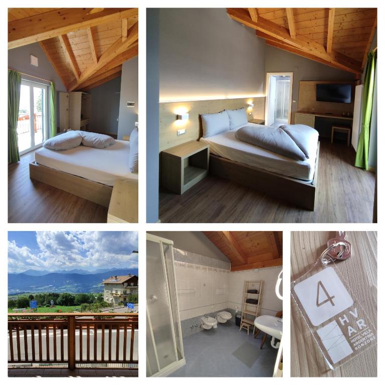 Hotel Villa Argentina Ronzone - Chambre Double - Vue sur Montagne - 3