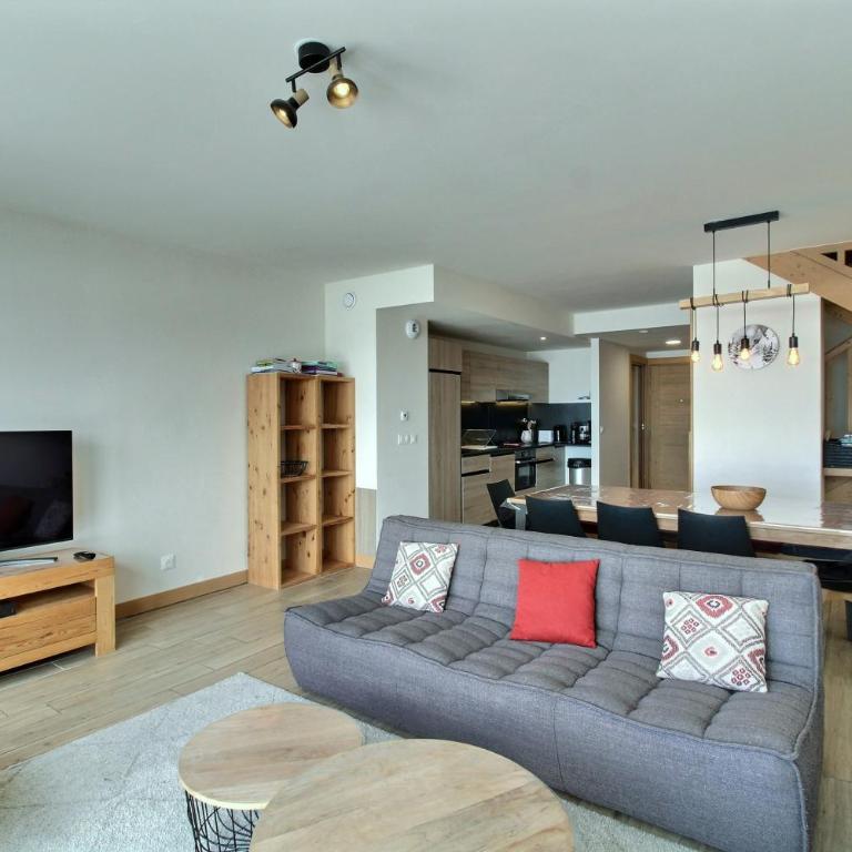 ARC 1600, Résidence Premium LE RIDGE, Appartement 10 personnes Duplex Vue Montagne - Ski aux pieds - Sauna, Hammam, Piscine intérieure chauffée, Salle de sport & fitness - Apartment mit Blick auf die Berge - 9