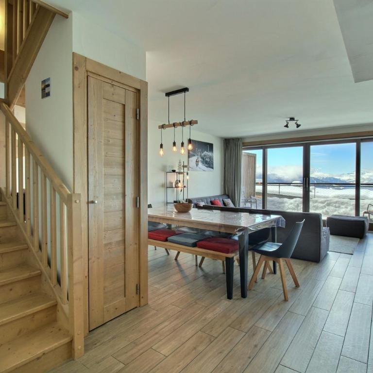 ARC 1600, Résidence Premium LE RIDGE, Appartement 10 personnes Duplex Vue Montagne - Ski aux pieds - Sauna, Hammam, Piscine intérieure chauffée, Salle de sport & fitness - Apartment mit Blick auf die Berge - 17