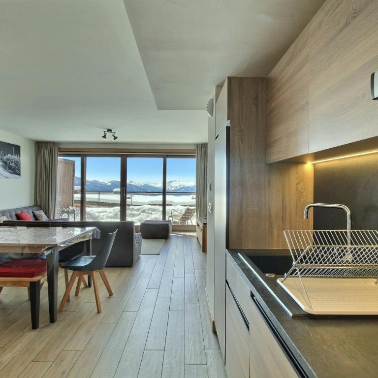 ARC 1600, Résidence Premium LE RIDGE, Appartement 10 personnes Duplex Vue Montagne - Ski aux pieds - Sauna, Hammam, Piscine intérieure chauffée, Salle de sport & fitness - Apartment mit Blick auf die Berge - 2