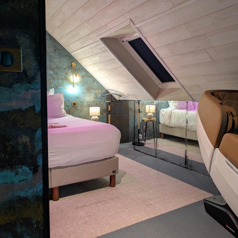 Les suites du Bouddha Bleu - Apartamento de 1 dormitorio con bañera de hidromasaje - 9