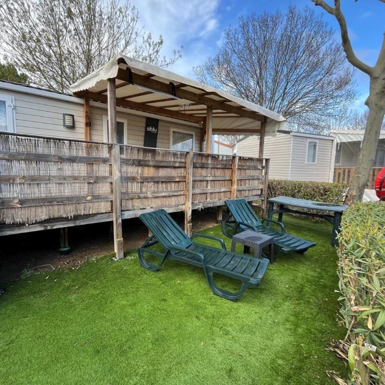 Mobil-home - Clim, TV, LV, LL - Camping LA CARABASSE 4 étoiles - MH-A021 - Mobile Home - 1