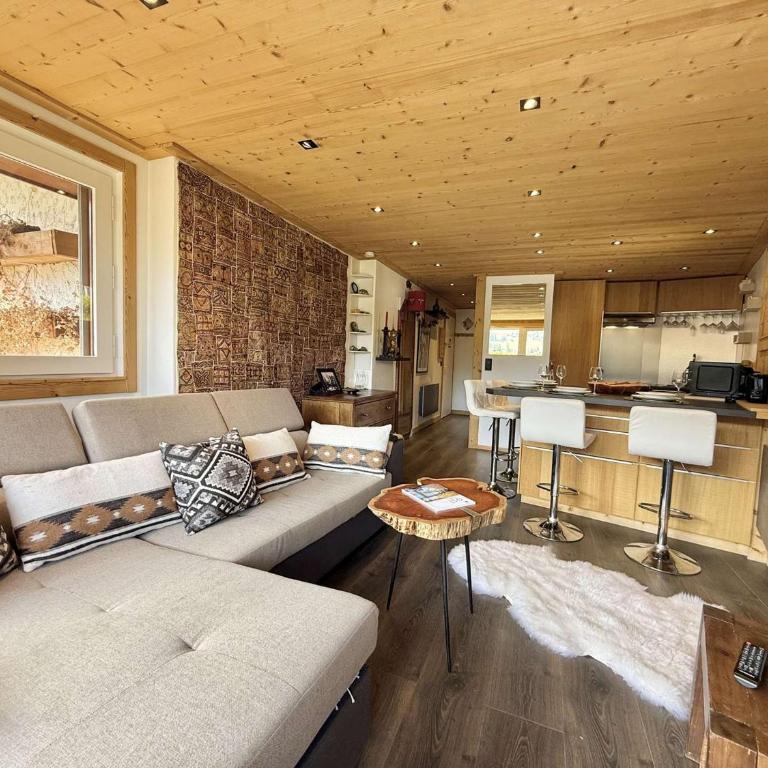 Studio Cabine à Praz-sur-Arly, 4 pers, proche pistes et village, parking et extérieur privé - Appartement 1 Chambre - 1