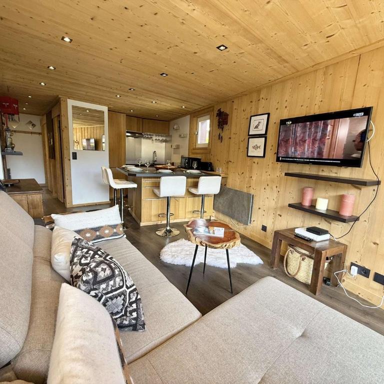 Studio Cabine à Praz-sur-Arly, 4 pers, proche pistes et village, parking et extérieur privé - Appartement 1 Chambre - 7