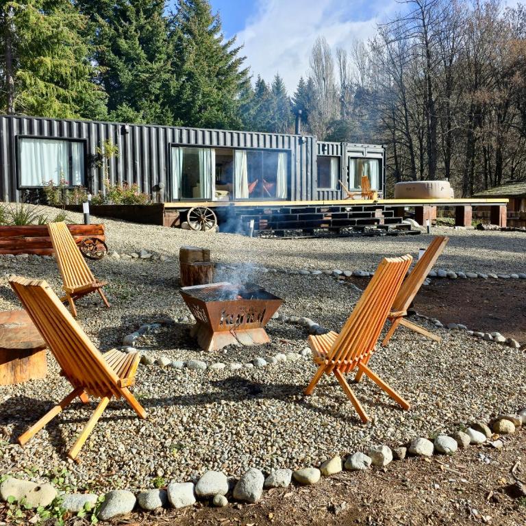 Casa Contenedor de Diseño con Jacuzzi en el Bosque - Casa de 2 dormitorios - 64