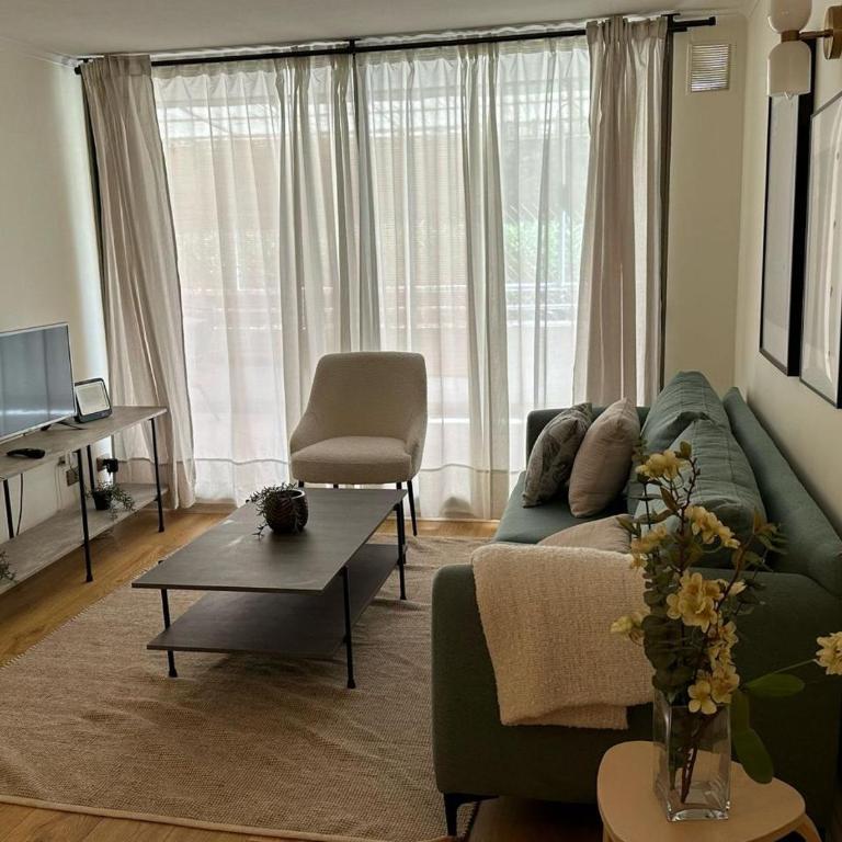 Dpto amoblado Stgo zona Barrio Italia - Apartamento de 1 dormitorio - 5