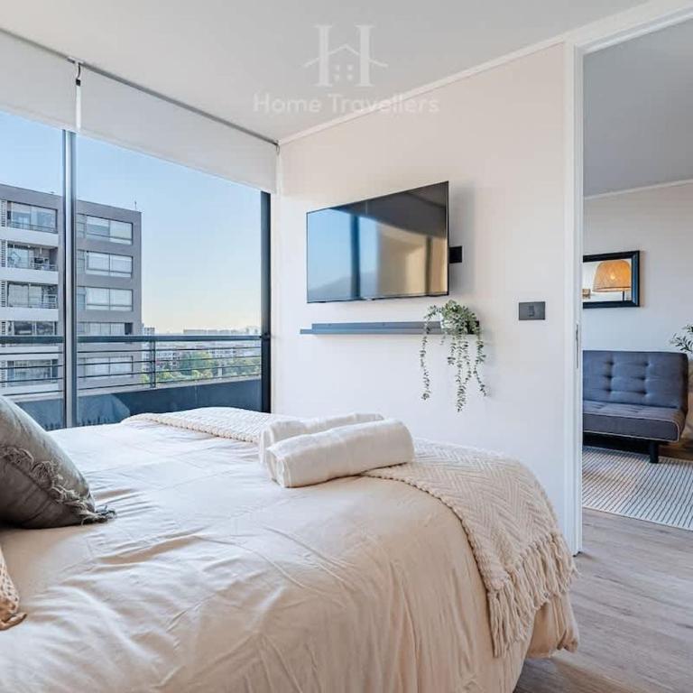 HT Maravilloso Depto en Nunoa con Estacionamiento - Apartamento - 5