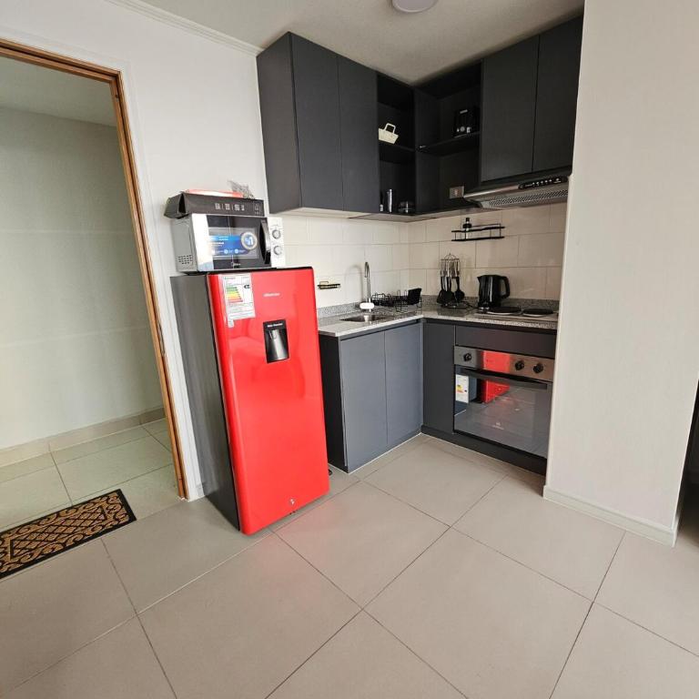 Departamento Entero en Santigo centro, con piscina, a pasos del Parque de Los Reyes y Barrio Yungay FACTURABLE - One-Bedroom Apartment - 9