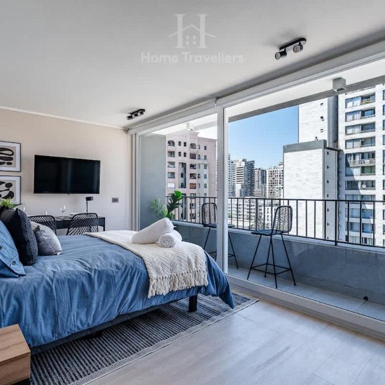 HT Calido Estudio en Santiago 2 PAX a pasos del Metro - Apartment - 1