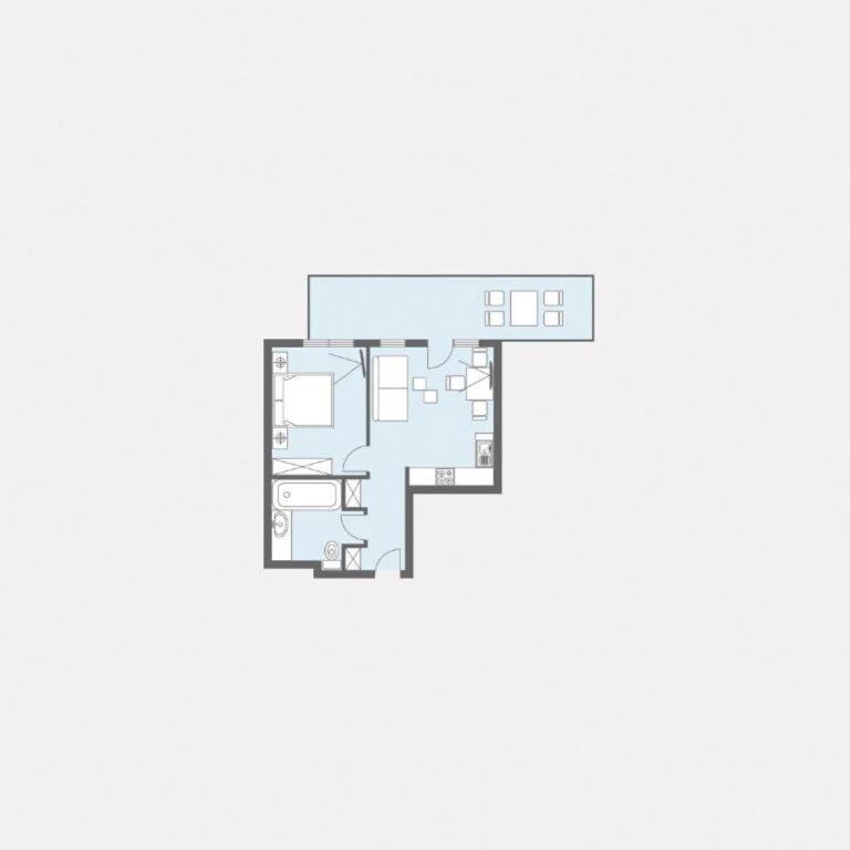 Bergschnucke homes - Ski In & Ski Out - Apartment mit 1 Schlafzimmer und Balkon - 4