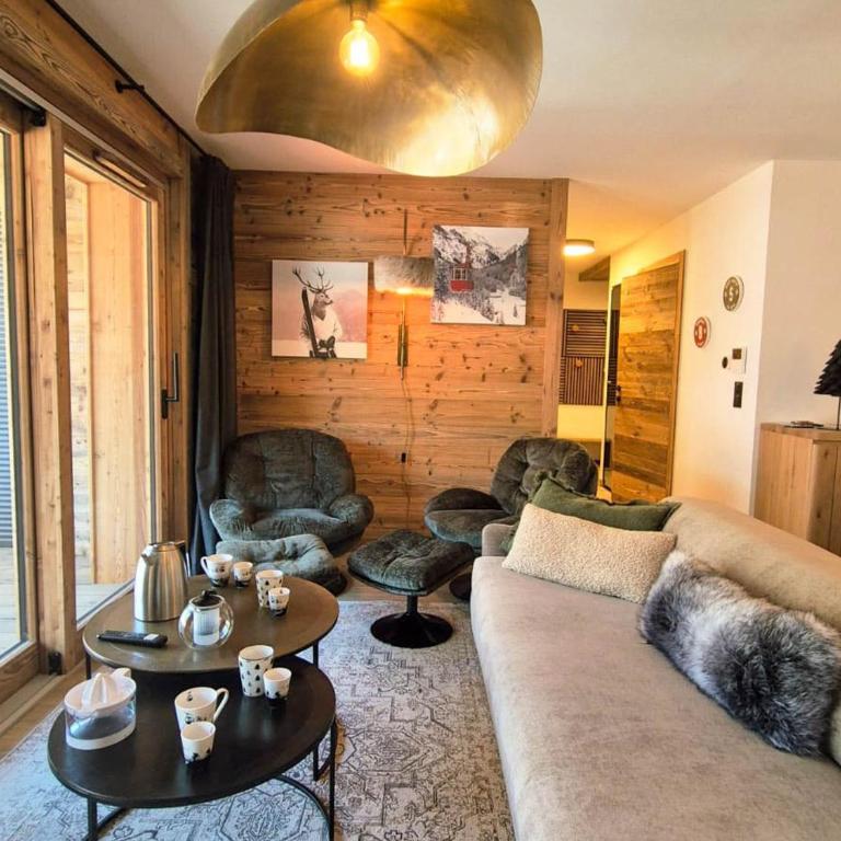 Appartement moderne aux Gets, 3 chambres, 8 personnes, Wi-Fi, parking privé - FR-1-671-277 - Appartement - 4