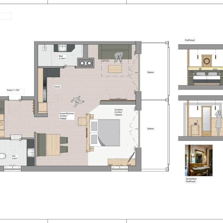 Gästehaus beim Foidlmoar Familie Höflinger - Apartment mit Balkon - 14