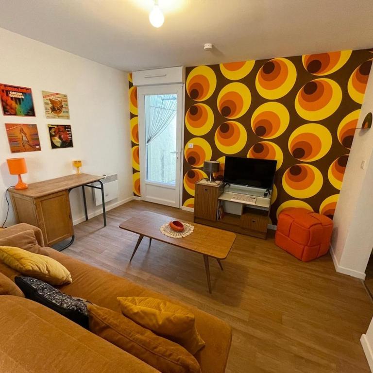 Sheila - RDC à la déco style années 70 avec terrasse à deux pas de la plage - Apartment mit 2 Schlafzimmern und Terrasse - 7