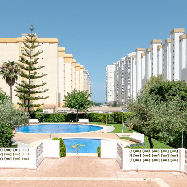 Apartamento con Parking y Piscina junto al Mar - Apartamento de 1 dormitorio - 47