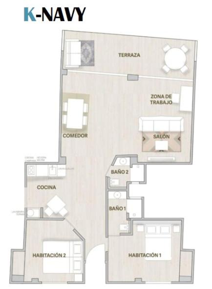 K-NAVY by Nuka Homes - Apartamento de 2 dormitorios - 54
