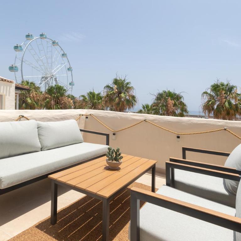 Sea View Benalmadena, Puerto Marina 2BR Terrace - Two-Bedroom Apartment with Harbor View - 11