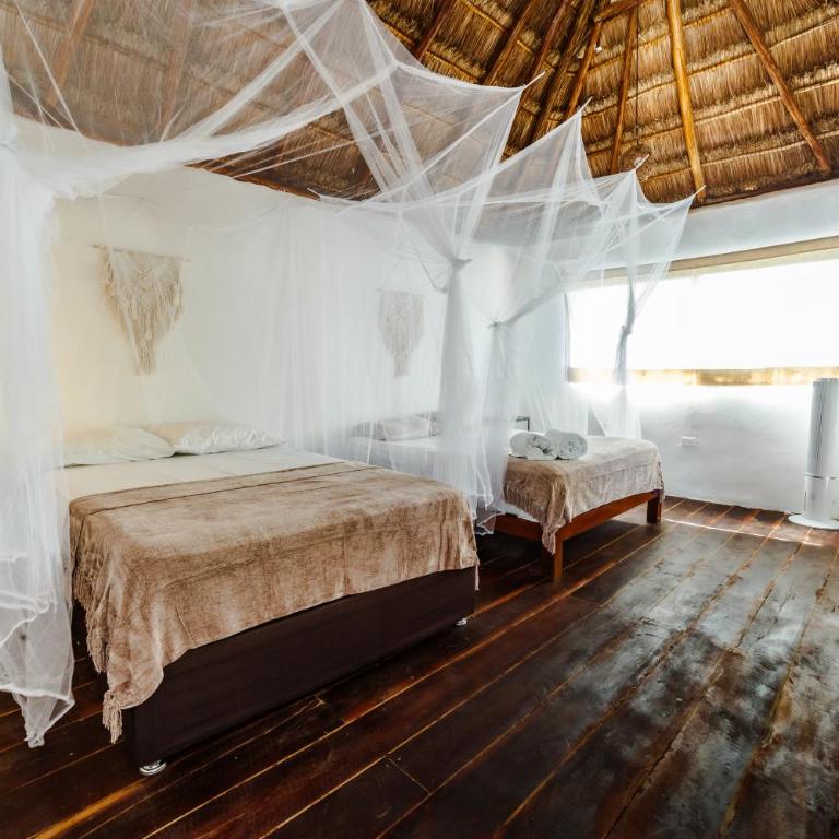 Eco Bañitas Tulum - Habitación Cuádruple Clásica - 8