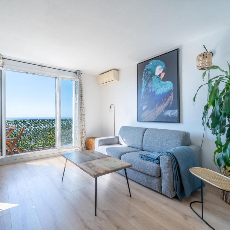 Panoramic sea view of the French Riviera, Parking - Apartment mit 1 Schlafzimmer - 28