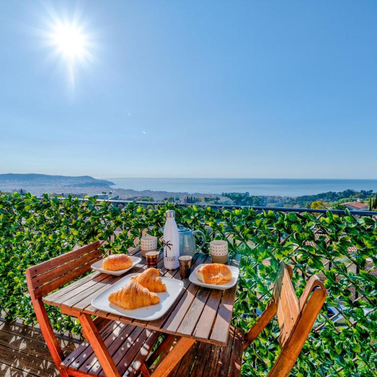 Panoramic sea view of the French Riviera, Parking - Apartment mit 1 Schlafzimmer - 35
