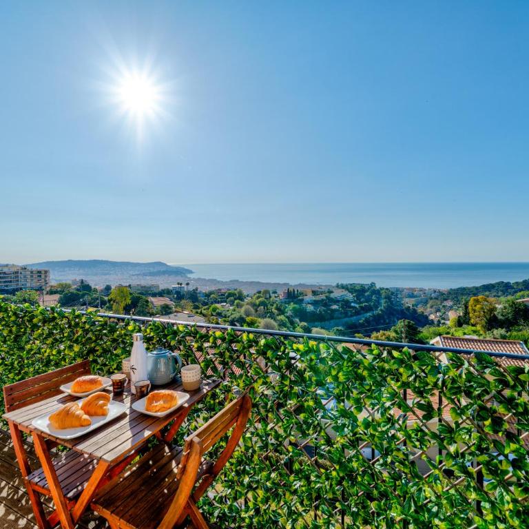 Panoramic sea view of the French Riviera, Parking - Apartment mit 1 Schlafzimmer - 36