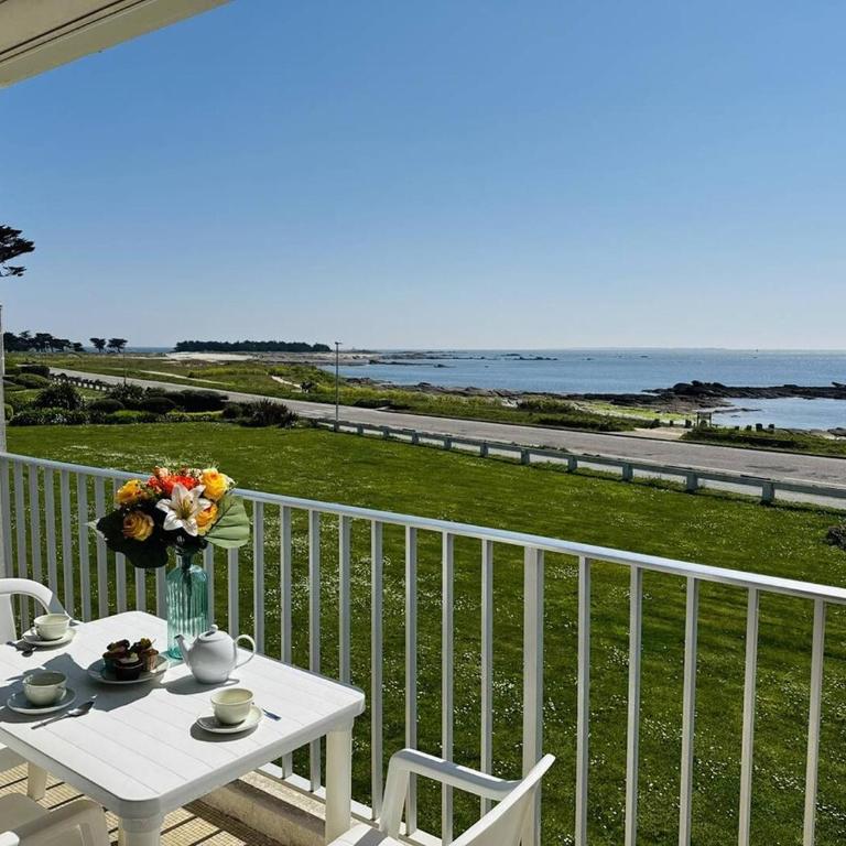 Studio 3pers vue mer, 1min à pied plage, wifi, parking - Studio Apartment with Sea View - 1