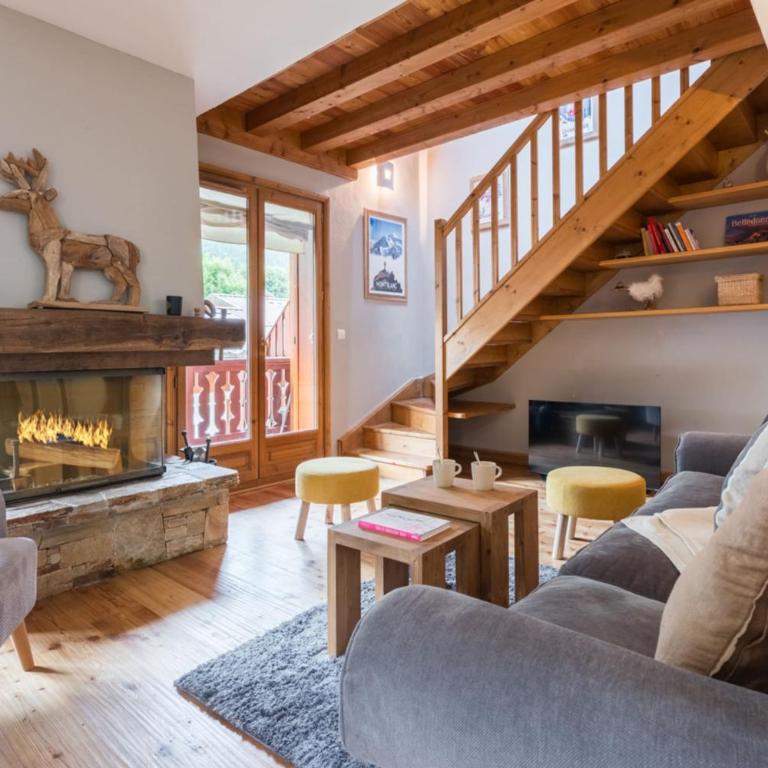 Spacious duplex with terrace in Les Houches - Appartement - 6