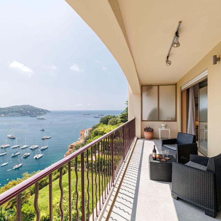 MY CASA - VILLEFRANCHE RESTANQUES - Panoramic sea view 2 bedrooms Swimming pool - Appartement - 4