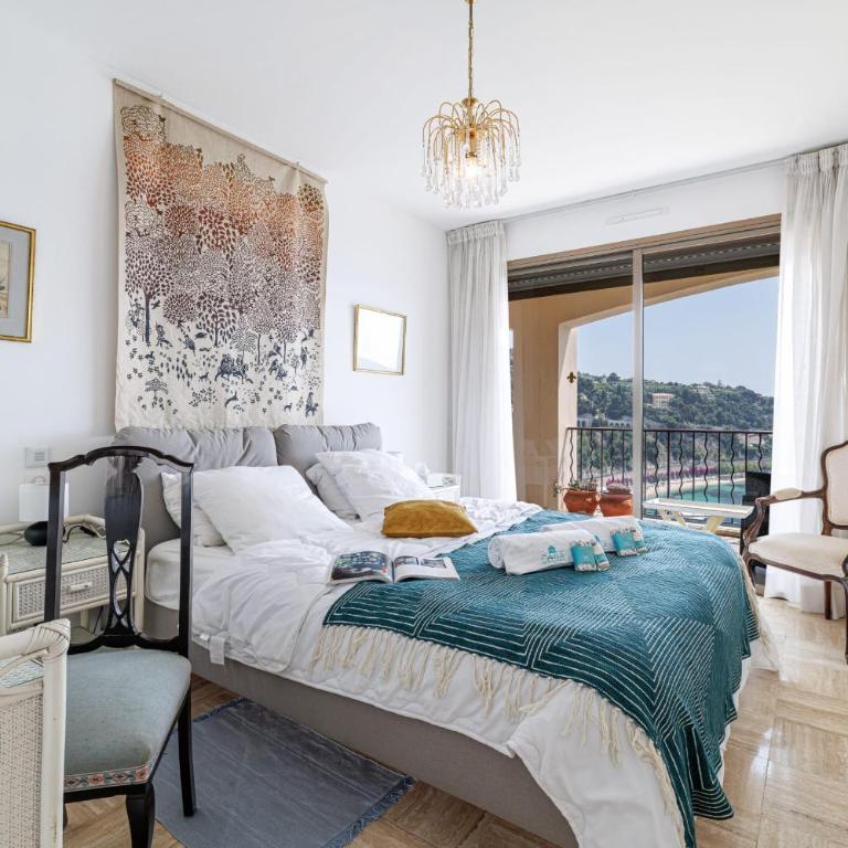 MY CASA - VILLEFRANCHE RESTANQUES - Panoramic sea view 2 bedrooms Swimming pool - Appartement - 5