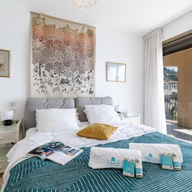 MY CASA - VILLEFRANCHE RESTANQUES - Panoramic sea view 2 bedrooms Swimming pool - Appartement - 6