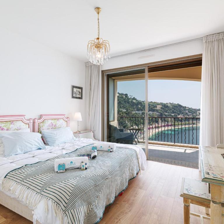 MY CASA - VILLEFRANCHE RESTANQUES - Panoramic sea view 2 bedrooms Swimming pool - Appartement - 7