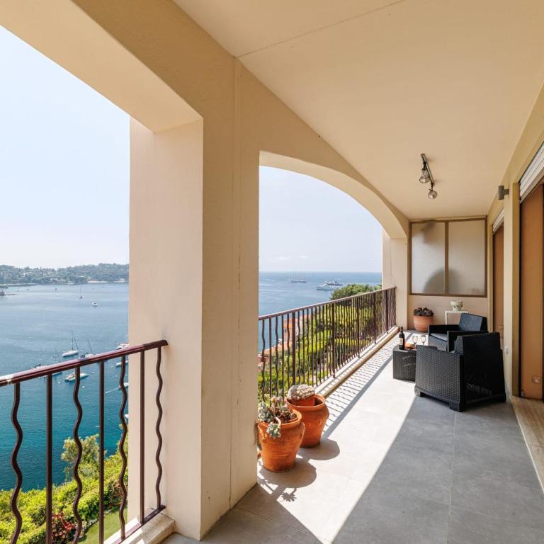 MY CASA - VILLEFRANCHE RESTANQUES - Panoramic sea view 2 bedrooms Swimming pool - Appartement - 33
