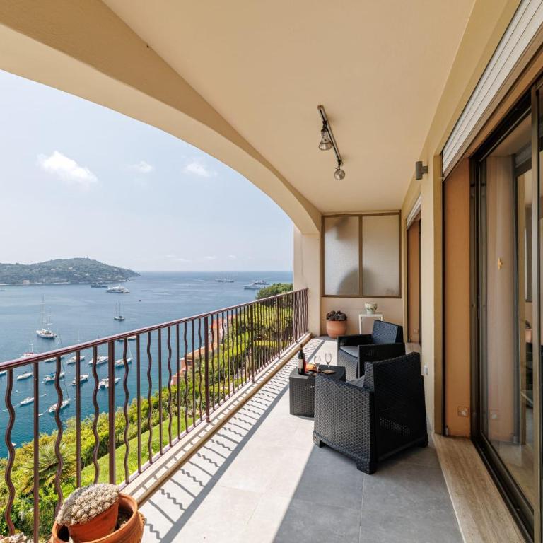 MY CASA - VILLEFRANCHE RESTANQUES - Panoramic sea view 2 bedrooms Swimming pool - Appartement - 34