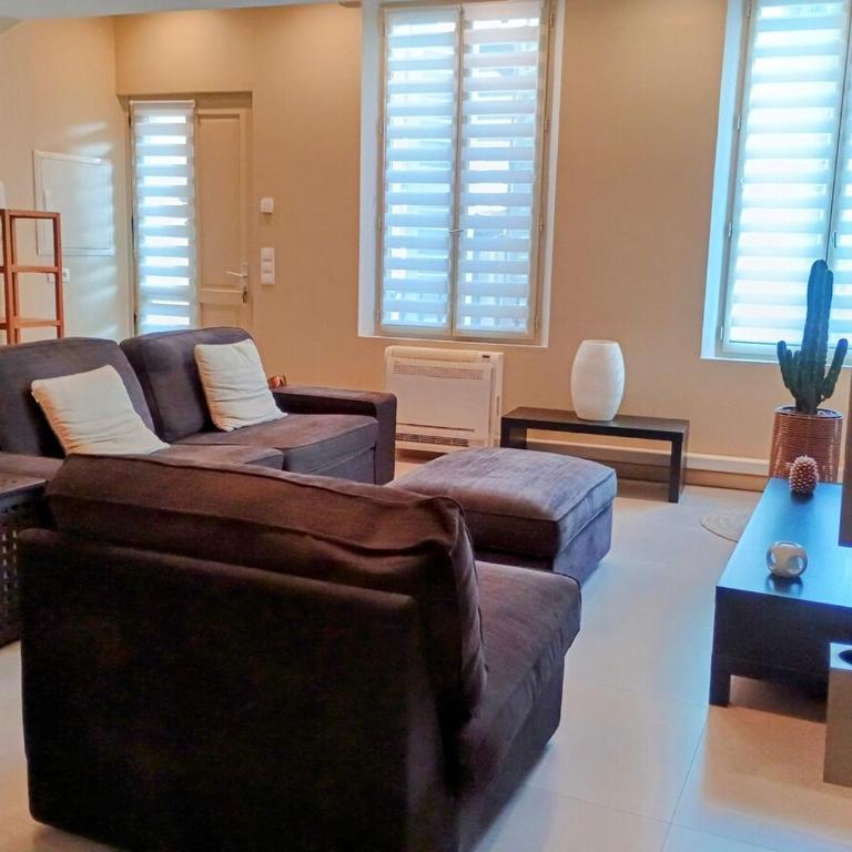 Spacieux 74 m2 Standing Clim & Parking Privé Centre Ville - One-Bedroom Apartment with Terrace - 21