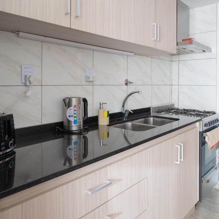 Depto Nómades, con vista directa a la cascada - Ayres del Bosque Alojamientos - Apartamento de 2 dormitorios con vistas a la montaña - 17