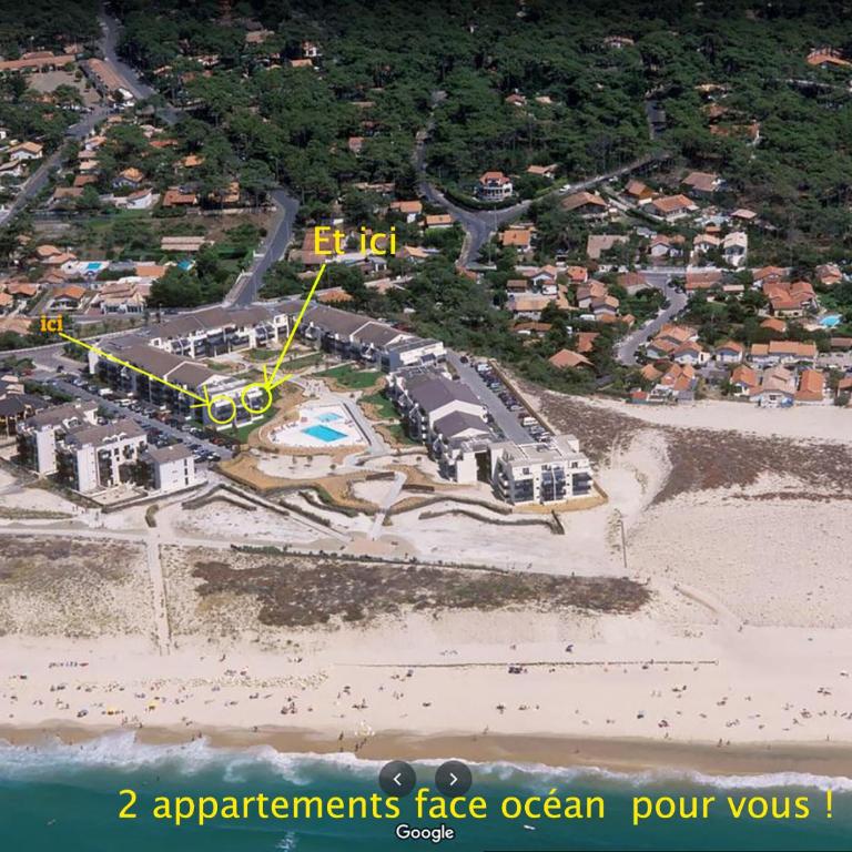 Lacanau, Résidence Bleu Marine, appartements 2e étage, exceptionnels car balcon face et vue océan avec piscine ! Et avec parking réservé - One-Bedroom Apartment - 1