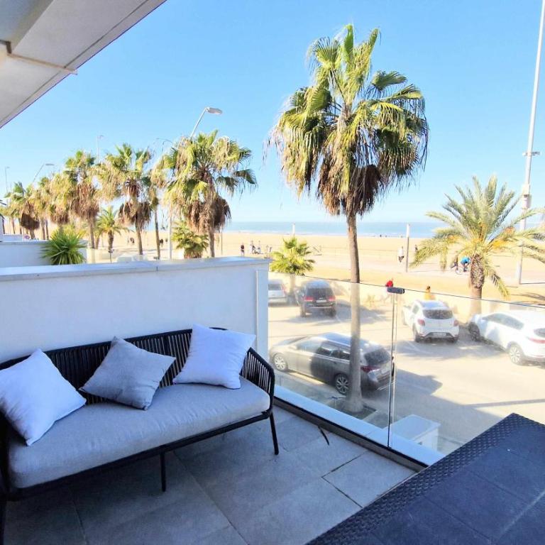 Boutelou playa con vistas al mar - Apartamento de 1 dormitorio - 16
