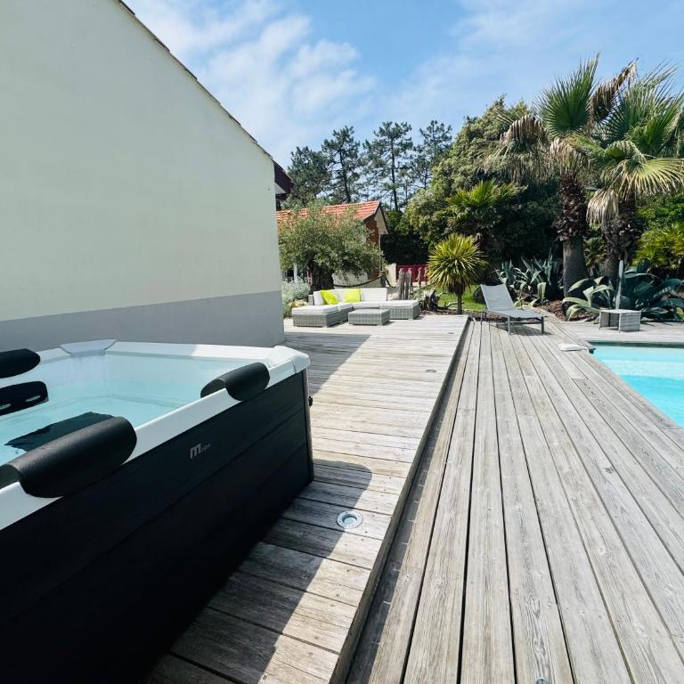 Le Chai de l'Océan - Villa Soulacaise plage à 100m Piscine Jardin 1400m2 - Villa 1 Chambre - 26