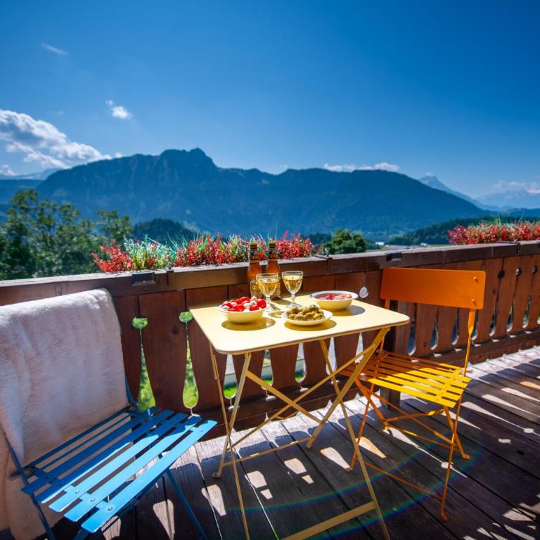Chalet spa avec terrasses et vue panoramique - Apartment mit 2 Schlafzimmern - 28