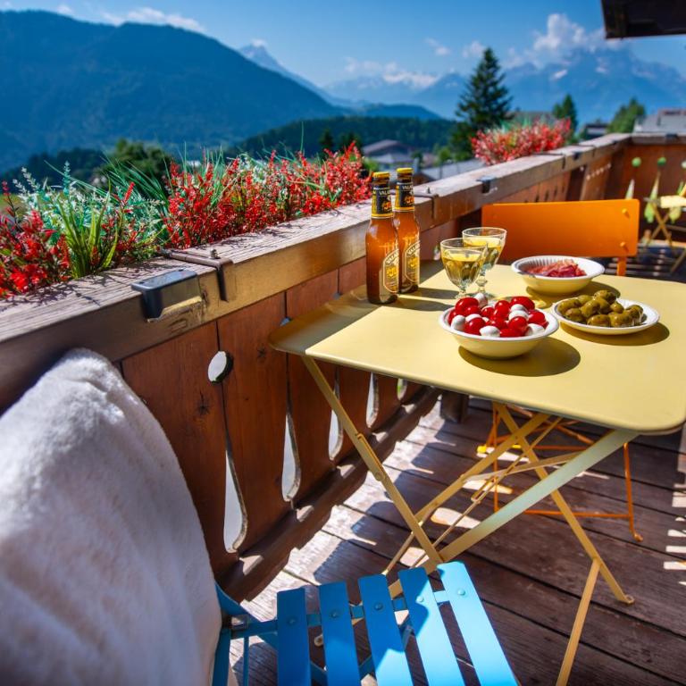 Chalet spa avec terrasses et vue panoramique - Apartment mit 2 Schlafzimmern - 89