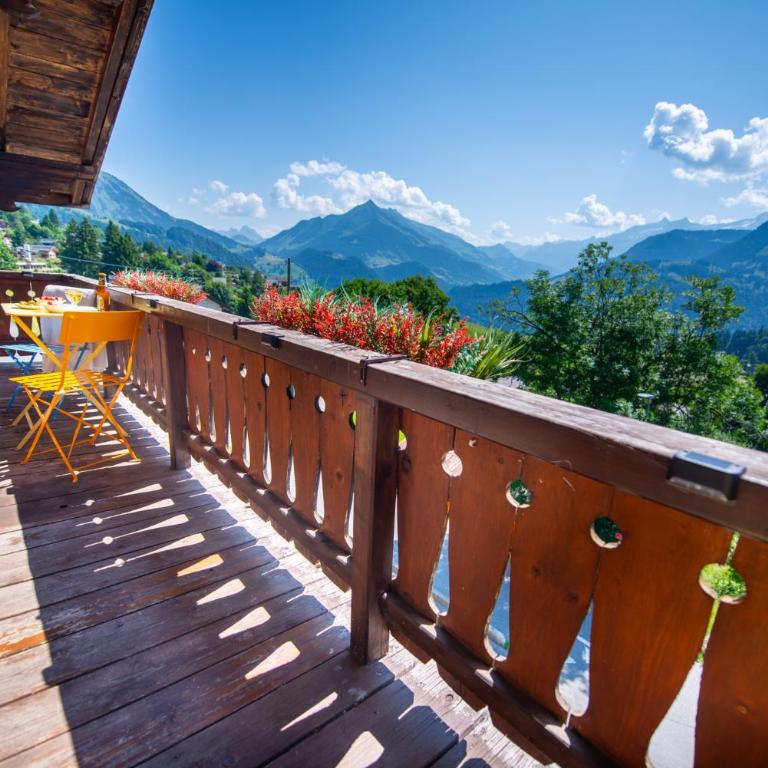 Chalet spa avec terrasses et vue panoramique - Apartment mit 2 Schlafzimmern - 85