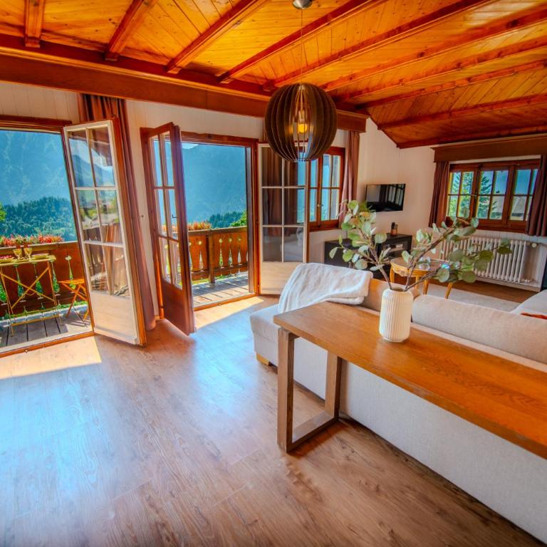 Chalet spa avec terrasses et vue panoramique - Apartment mit 2 Schlafzimmern - 8