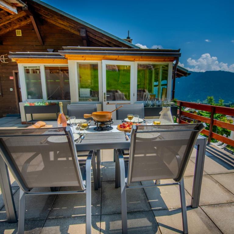 Chalet spa avec terrasses et vue panoramique - Apartment mit 2 Schlafzimmern - 3