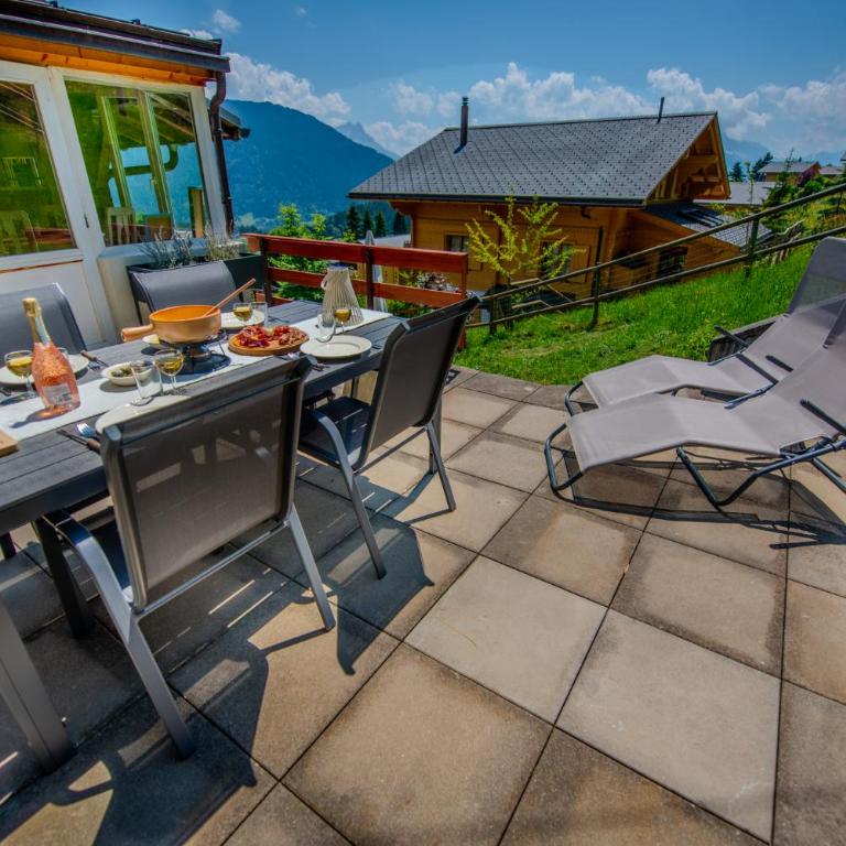 Chalet spa avec terrasses et vue panoramique - Apartment mit 2 Schlafzimmern - 27