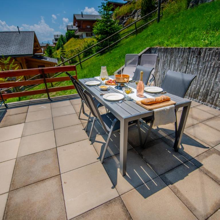 Chalet spa avec terrasses et vue panoramique - Apartment mit 2 Schlafzimmern - 96