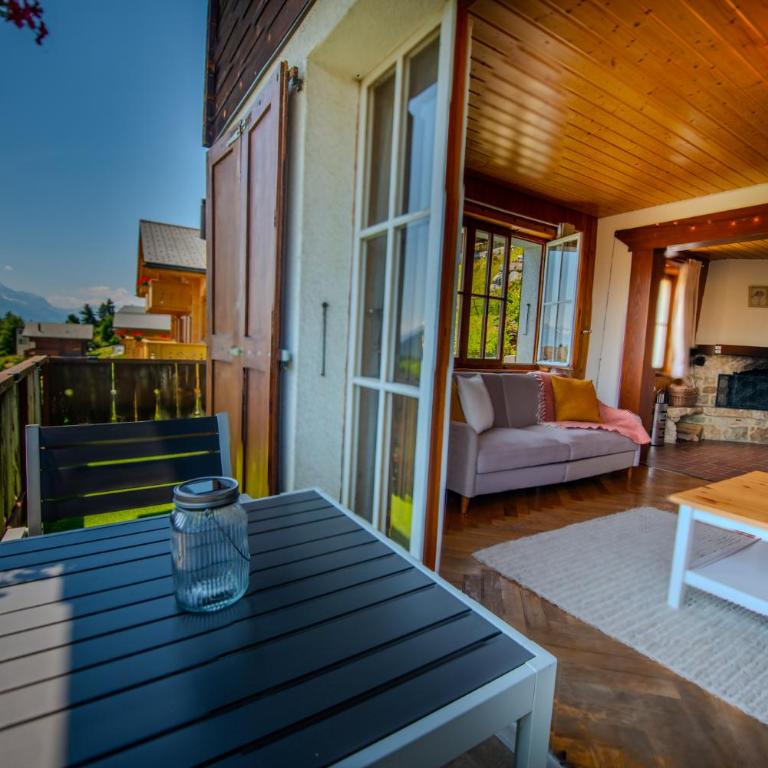 Chalet spa avec terrasse et vue alpine - Apartment mit 2 Schlafzimmern mit Balkon und Terrasse - 28