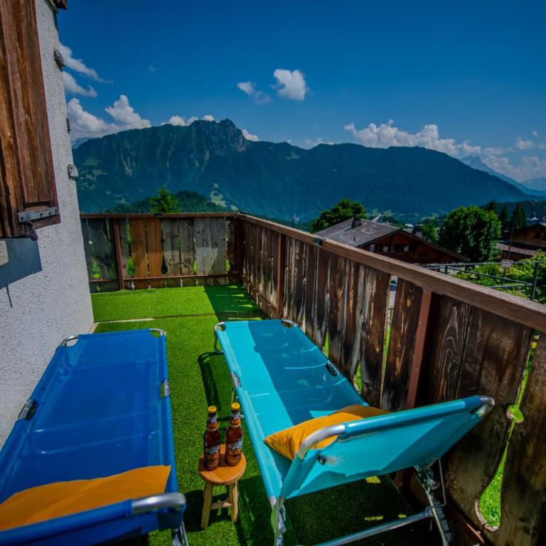 Chalet spa avec terrasse et vue alpine - Apartment mit 2 Schlafzimmern mit Balkon und Terrasse - 85
