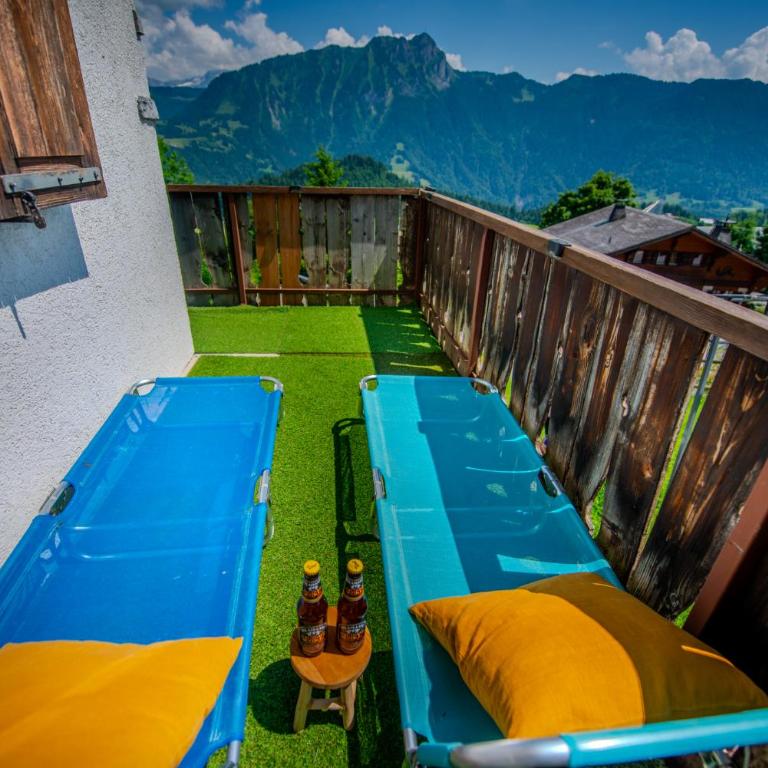 Chalet spa avec terrasse et vue alpine - Apartment mit 2 Schlafzimmern mit Balkon und Terrasse - 27